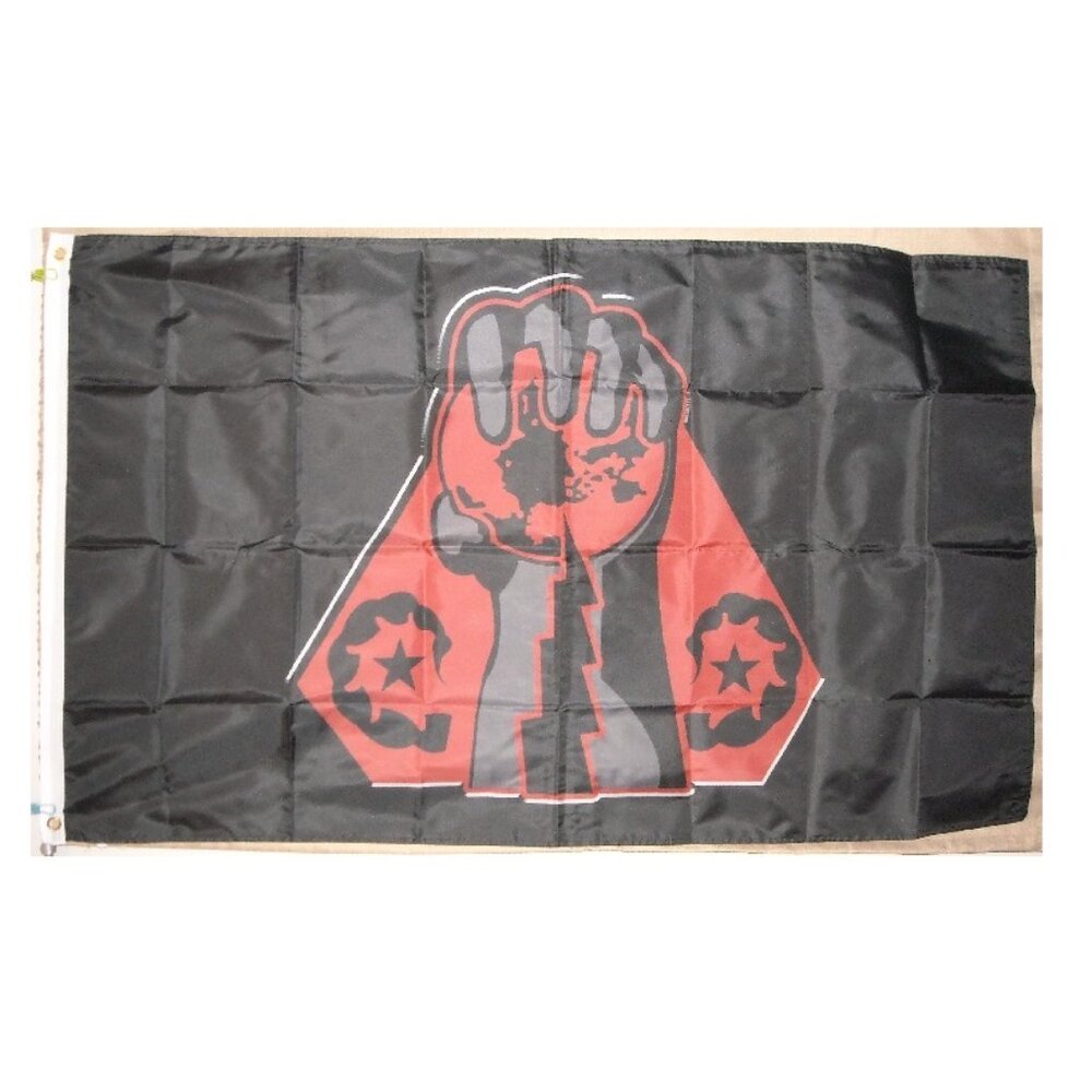 Command & Conquer Brotherhood of Nod Black Hand 3'x5' black horizontal Flag Kane